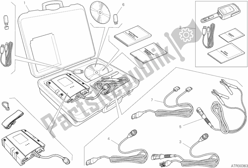 Todas as partes de Testador Dds (2) do Ducati Multistrada 950 S Touring USA 2020